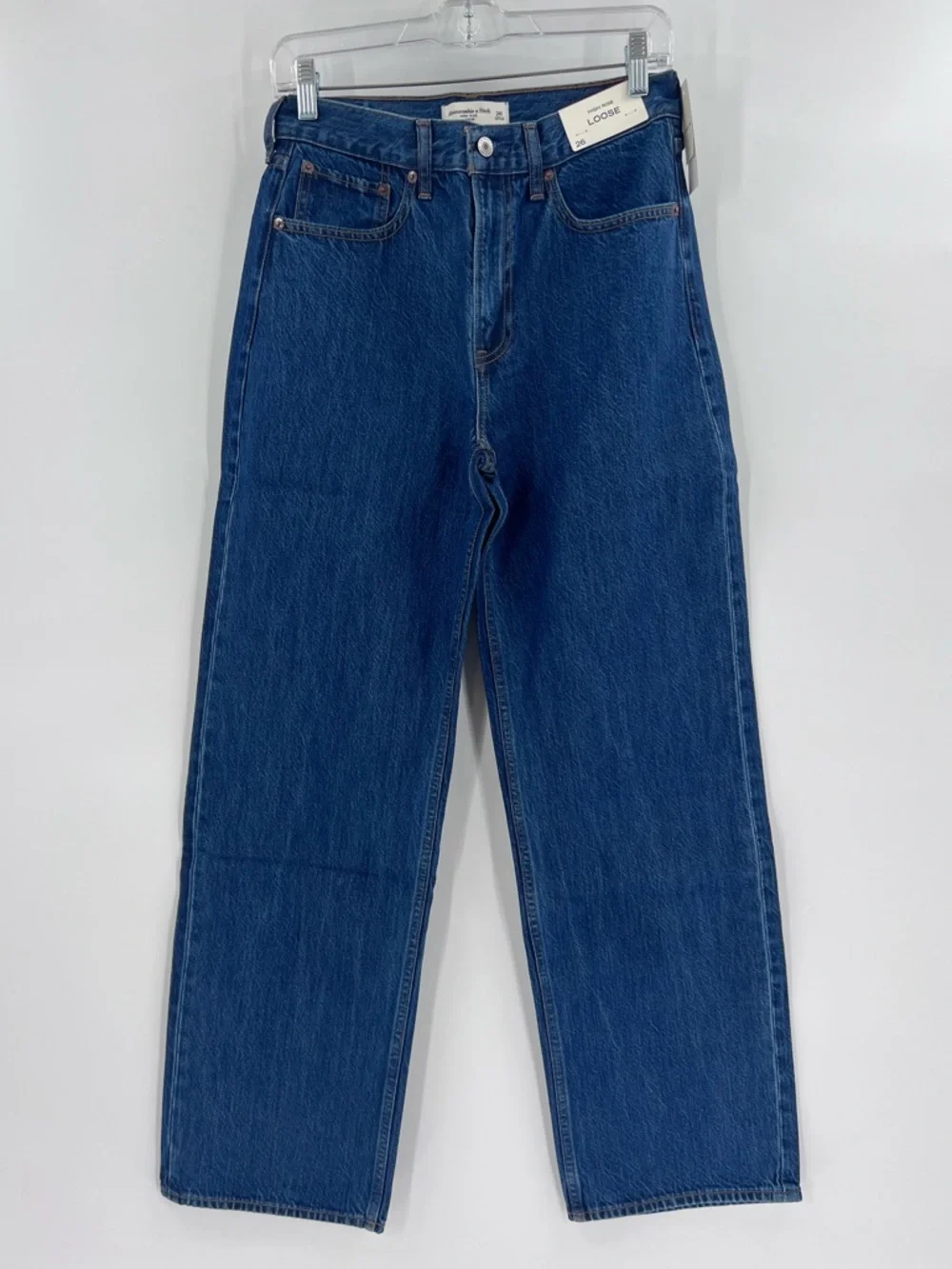 Abercrombie & Fitch high-rise loose jeans, size 26 - Picture 3 of 10